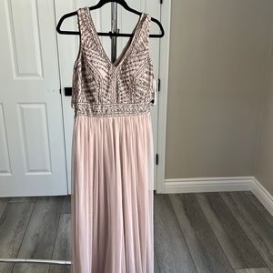 Elegant wedding dress or formal event BLUSH COLOR